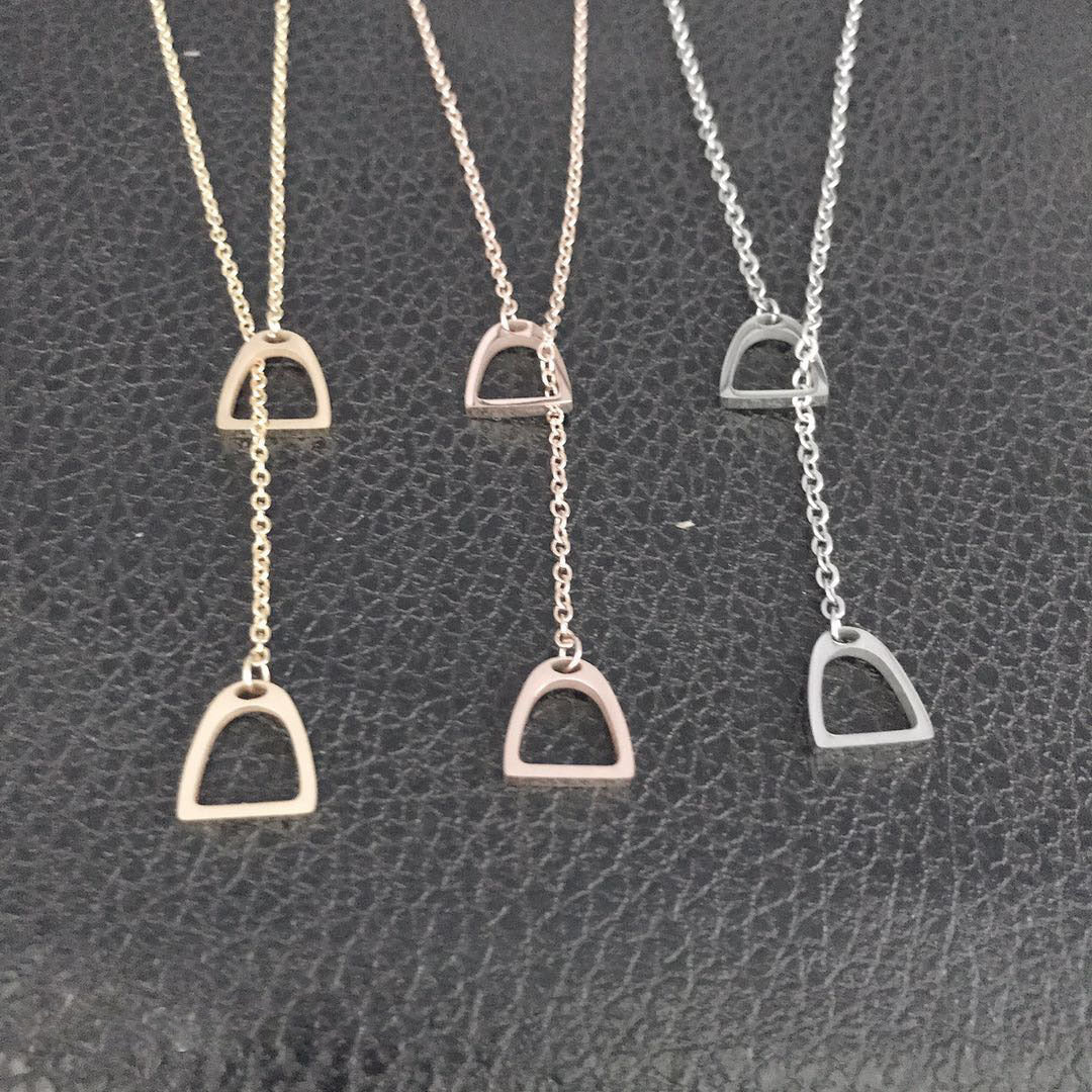 Double horseshoe clavicle chain – Holiday Gift Ideas — 1
