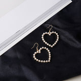 Cute peach heart pierced pearl earrings – Gift Ideas — 4