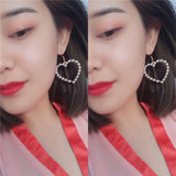 Cute peach heart pierced pearl earrings – Gift Ideas — 5