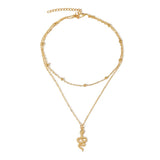 Snake Pendant Necklace Ins Personality Alloy Bead – Jewelry Gift Ideas — 2