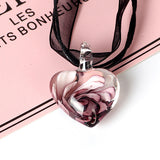 Heart Pendant Necklace inlaid with spiral ribbon – Jewelry Gift Ideas — 8