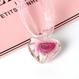 Heart Pendant Necklace inlaid with spiral ribbon – Jewelry Gift Ideas — 7