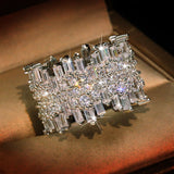Irregular Micro Inlaid Zircon Ring – Surprise Gifts — 2