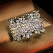 Irregular Micro Inlaid Zircon Ring – Surprise Gifts — 2
