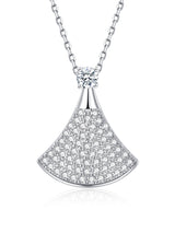 Scalloped Diamond Dress Necklace Sterling Silver – Jewelry Gift Ideas — 5