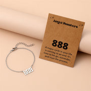Creative Stainless Steel Angel Digital Bracelet – Jewelry Gift Ideas — 8