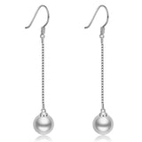 Pearl Shell Pearl Stud Earrings Silver Plated – Jewelry Gift Ideas — 3