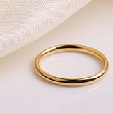 Fashion Simple Smooth Titanium Steel Ring Solid Color – Stylish Gifts — 2