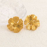 Retro Graceful Earrings Stainless Steel 18K Gold – Holiday Gift Ideas — 2