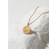 Round Coin Roman Relief Necklace – Jewelry Gift Ideas — 4