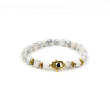 White Turquoise Stretch Palm Bracelet – Jewelry Gift Ideas — 6