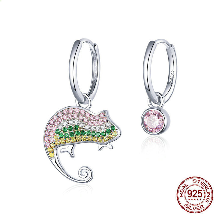 Chameleon Asymmetric Earrings Personality – Special Occasion Gifts — 1