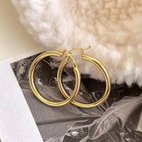 Silver Classic Versatile Glossy Earring Diameter – Jewelry Gift Ideas — 2