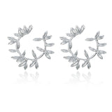 Leaf Geometric Semicircle Earrings – Useful Gifts — 5