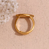 18K Gold Lip Dripping Ring For Women – Gifts for Her — 11