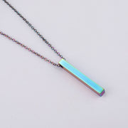 3D Engraved Bar Necklace – Jewelry Gift Ideas — 4