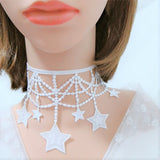 Sexy Lace Five Pointed Star Pendant Collar Female – Jewelry Gift Ideas — 4