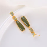 Vintage Green Fashion Geometry Earrings – Stylish Gifts — 5