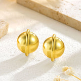 Fashion Stainless Steel Irregular Round Geometric – Stylish Gifts — 4