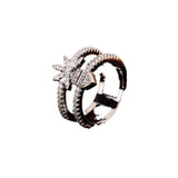 Fashion Ins Style Flower Ring Pt950 Water Drop Pear – Stylish Gifts — 4
