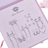 Women's Valentine's Day Sterling Silver Week Earrings – Gifts for Her — 2