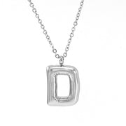 Fashion Letter Necklace Female Stainless Steel – Jewelry Gift Ideas — 17
