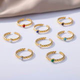 Round White Turquoise Ring For Women – Gifts for Her — 8