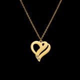 18k Gold Stainless Steel Heart-shaped Pendant – Jewelry Gift Ideas — 1