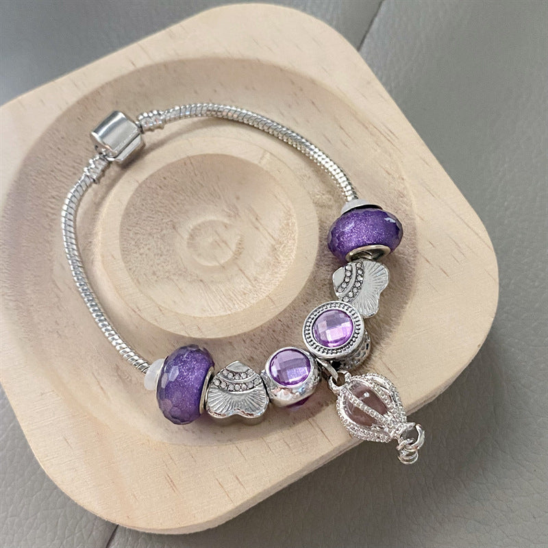 Panjia Style Beaded Purple Hot Air Balloon Bracelet – Stylish Gifts — 1