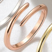 S925 Sterling Silver Ring Simple Opening Adjustable – Meaningful Gifts — 5