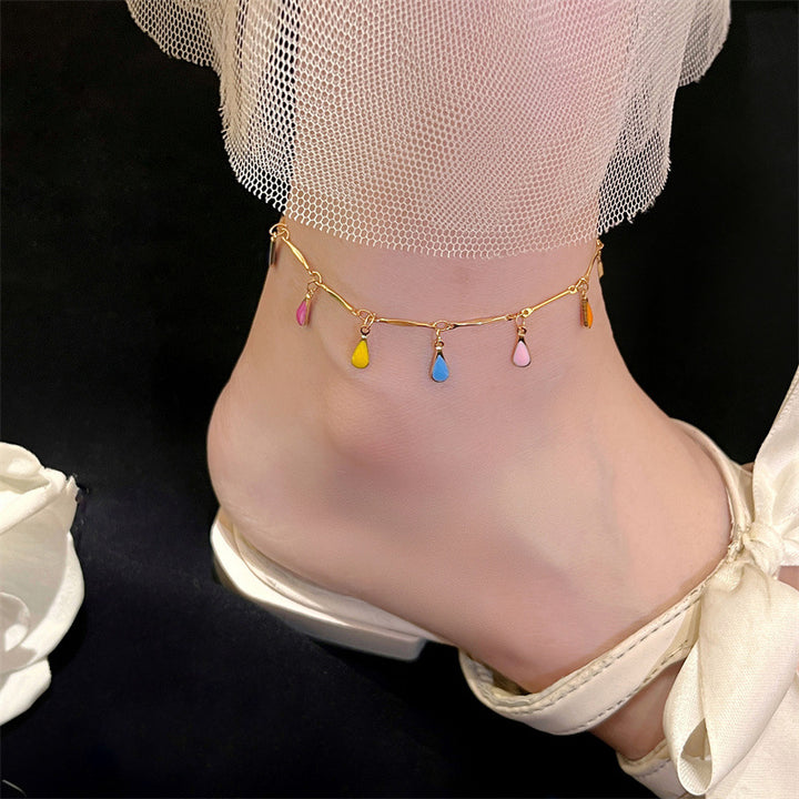 Women's Colorful Fashion Enamel Anklet Ornament – Stylish Gifts — 1