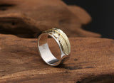 S925 Sterling Silver Fashion Simple Feather Ring – Stylish Gifts — 9