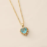 Women's Full Diamond Zircon Love Necklace – Jewelry Gift Ideas — 10