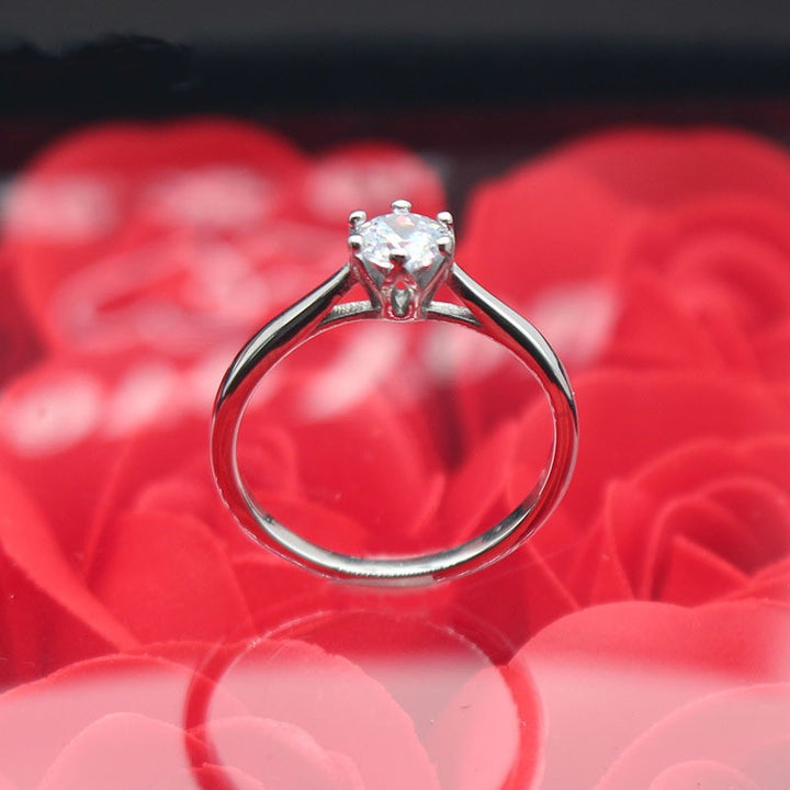 Inlaid Stone Ring Hundred Matching Couple Diamond – Gifts for Couples — 1