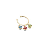 Earrings 9K Real Gold Natural Stone Crystal Ear – Meaningful Gifts — 3