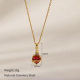 Gold Love Chain Stainless Steel Necklace – Jewelry Gift Ideas — 6