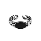 Personality Retro Trend Epoxy Oval Ring Female Ethnic – Gifts for Her — 3