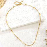 Titanium Steel Ball Bead Chain Necklace Women's – Jewelry Gift Ideas — 2