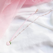 Women's Fashion Peach Heart Pendant Necklace – Jewelry Gift Ideas — 6