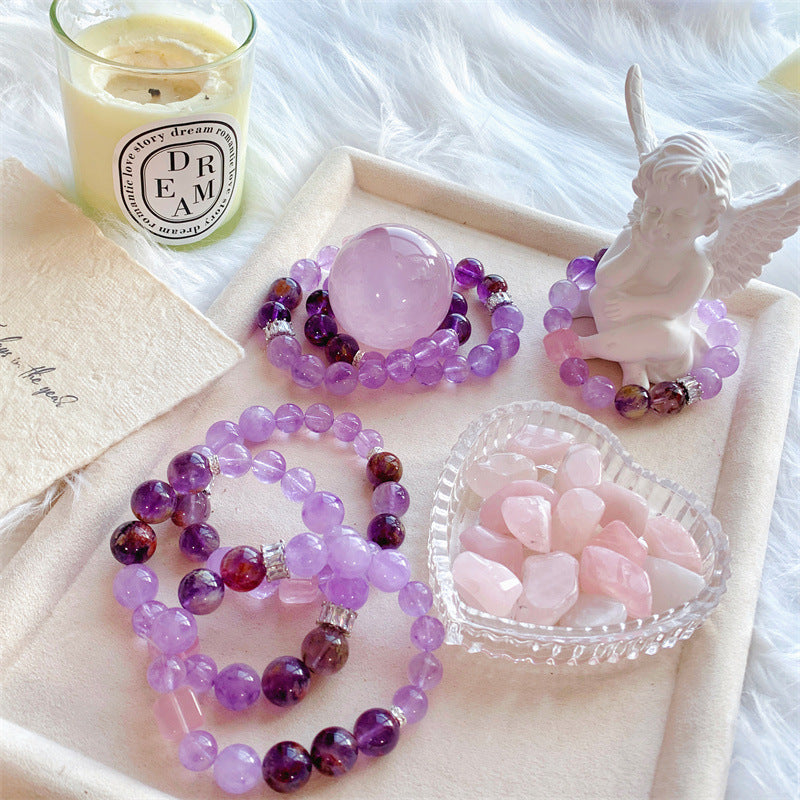 Lavender Amethyst DIY Bracelet Single Circle – Jewelry Gift Ideas — 1