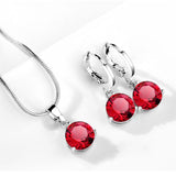 Water Drop Necklace Earring Set – Jewelry Gift Ideas — 20