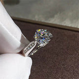 Fashion Six Claw Cubic Zircon Crystal Ring – Stylish Gifts — 2