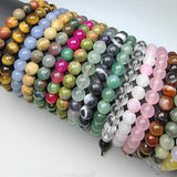 Healing Crystals Stretch Bracelet Natural 8mm – Jewelry Gift Ideas — 1