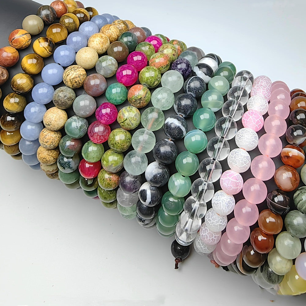 Healing Crystals Stretch Bracelet Natural 8mm – Jewelry Gift Ideas — 1