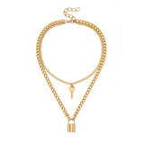 Vintage key lock pendant necklace – Jewelry Gift Ideas — 5