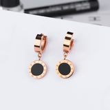 Roman numerals simple circle round cake earrings – Thoughtful Gifts — 4