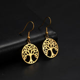 Fashion Simple Tree Of Life Pendant Earrings – Stylish Gifts — 3
