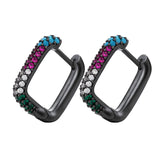 Gold And Silver Small Hoop Crystal Women's Rainbow – Stylish Gifts — 12