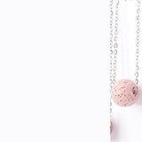 Simple Wild Volcanic Stone Round Bead Necklace – Jewelry Gift Ideas — 12