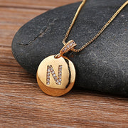 Necklace Glossy Diamonds 26 English Letters – Jewelry Gift Ideas — 3